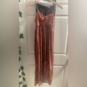 Cute orange maxi dress